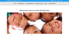 Desktop Screenshot of lesmarmotsasbl.be